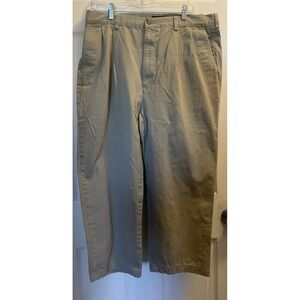 Ralph Lauren Pants Men 38x30 Classic Fit Flat Front Chino Khaki VTG 90s